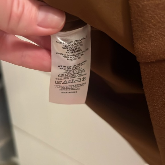 Loft brown suede like skirt - Picture 4 of 4